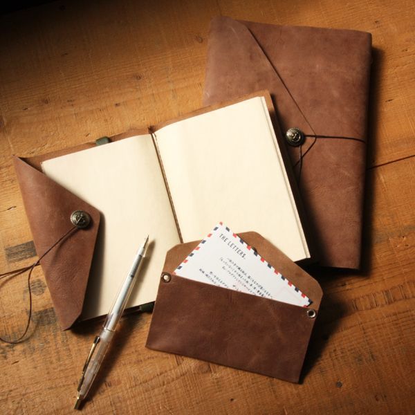 【St.Japonism】 レザーノートカバー LEATHER COVER NOTE パルプノート付き