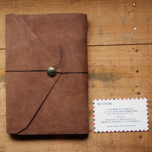 【St.Japonism】 レザーノートカバー LEATHER COVER NOTE パルプノート付き