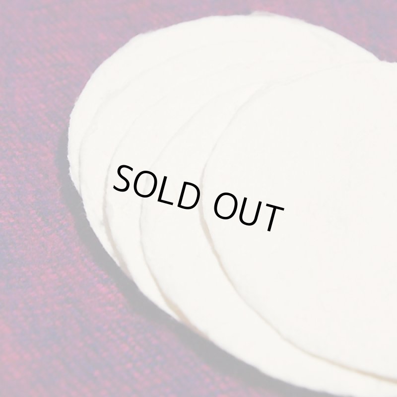 画像3: ★STEP1★手漉き和紙　耳付きコースター 丸　5枚入り (3)