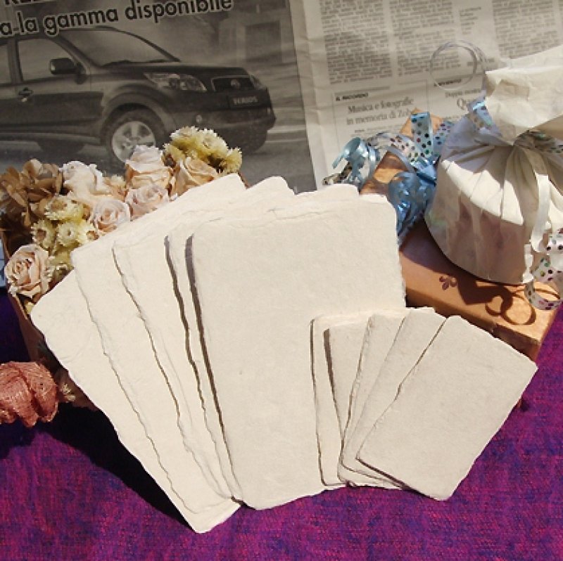 画像4: ★STEP1★美濃手漉和紙　耳付き名刺　5枚入り (4)