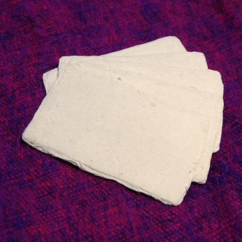 画像2: ★STEP1★美濃手漉和紙　耳付き名刺　5枚入り (2)