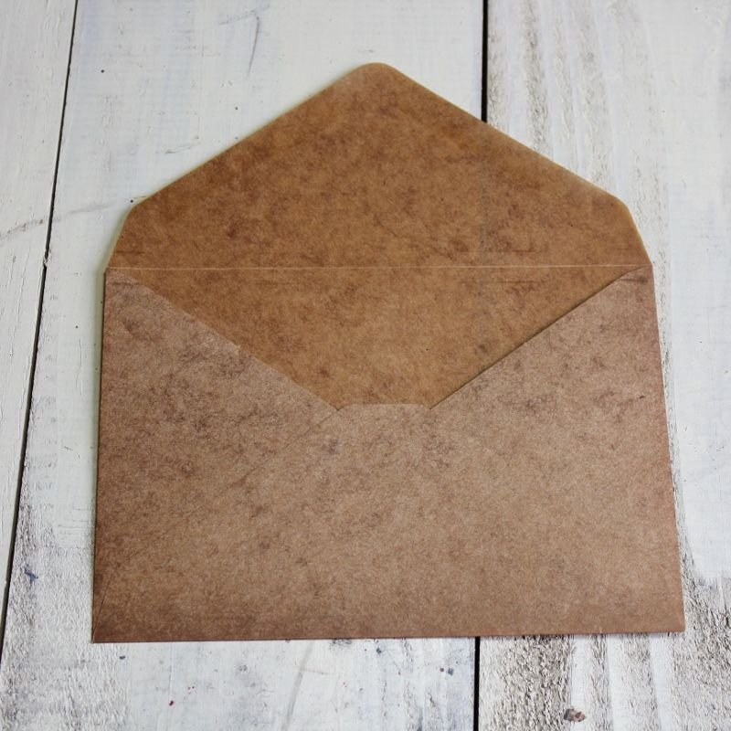 画像2: ロウ引き　グリーティングカード入れ　10枚 (2)