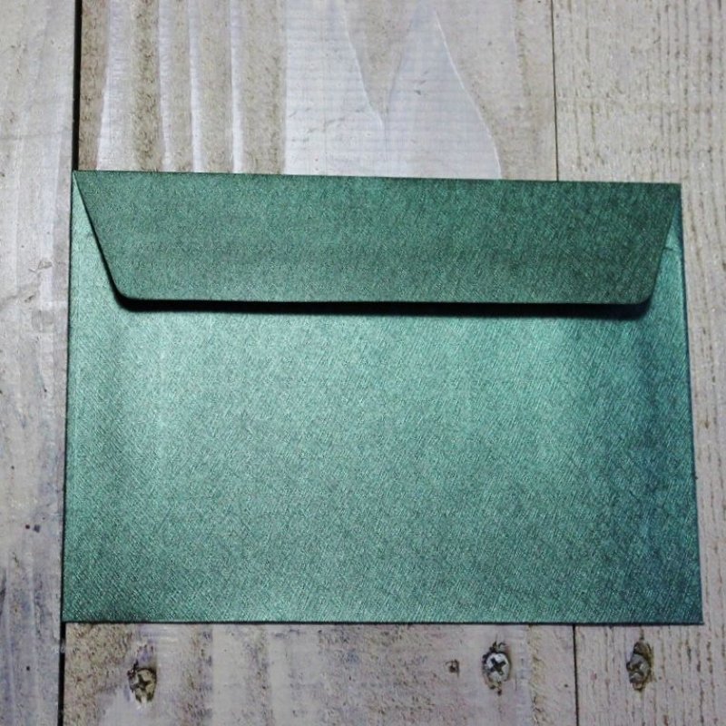 画像2: アメリカの金属封筒 リネン　3色 (2)
