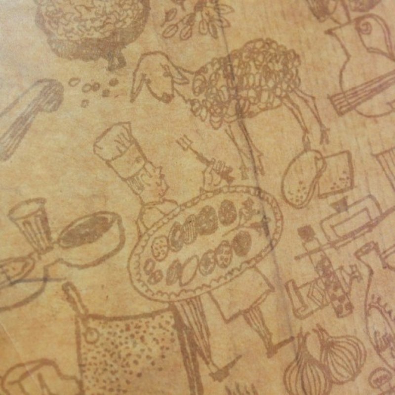 画像2: 30%OFF ロウ引き包装紙　カーニバル柄　オイルペーパー (2)