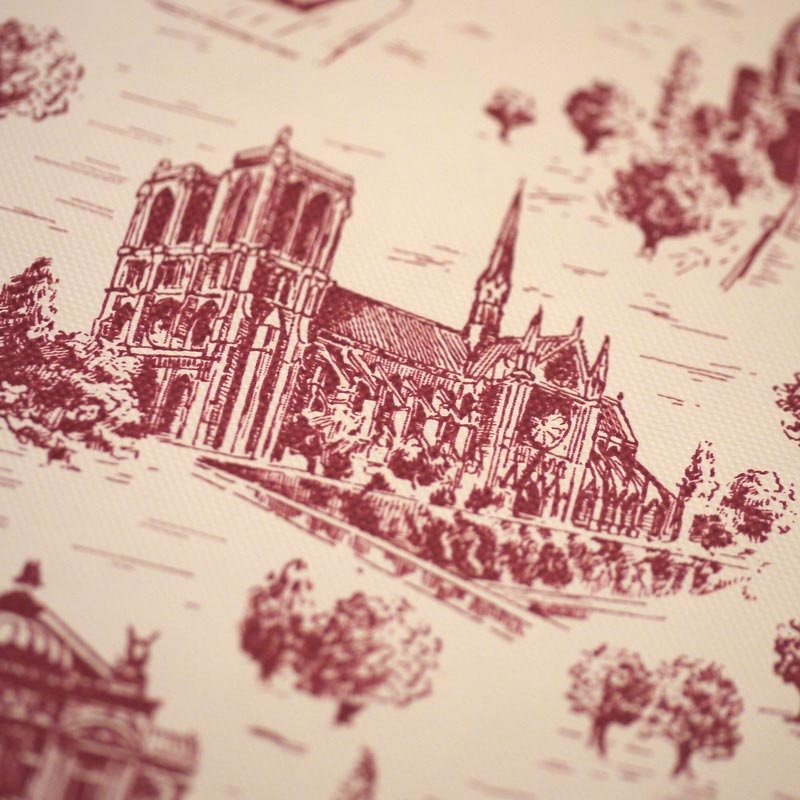 画像1: デコレーションペーパー toile de jouy 教会 (1)