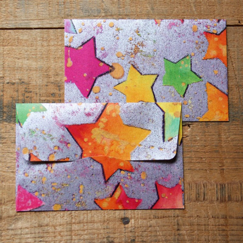 画像3: THE LETTERS ドイツの包装紙封筒 スターA (3)