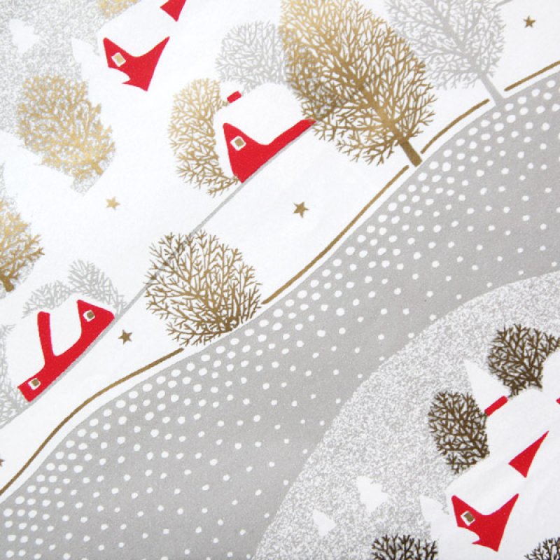 画像4: THE LETTERS ドイツの包装紙封筒 雪景色A (4)