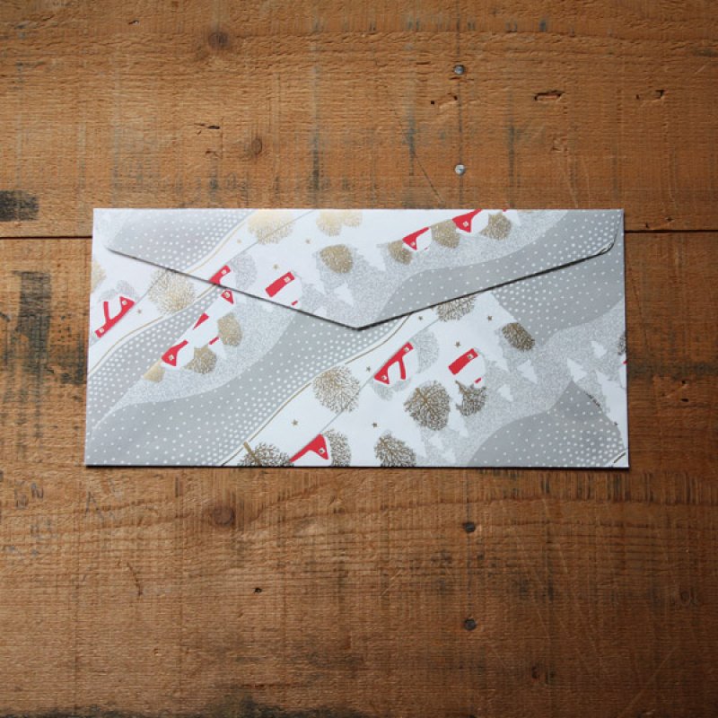画像5: THE LETTERS ドイツの包装紙封筒 雪景色A (5)