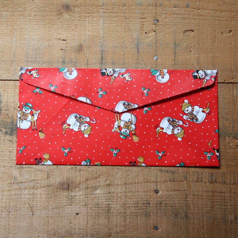 画像5: THE LETTERS ドイツの包装紙封筒 スノーマンA (5)