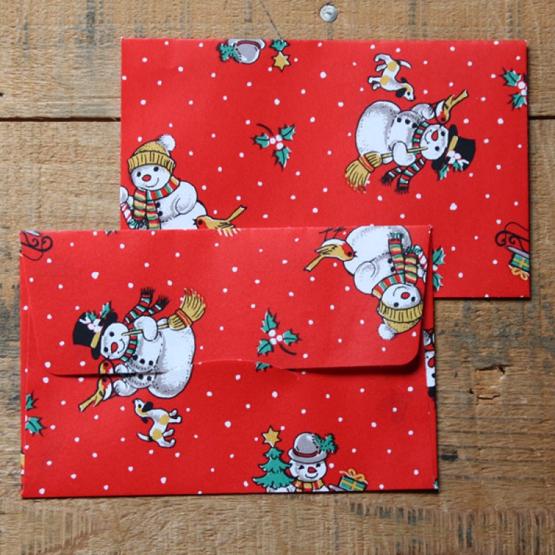 画像3: THE LETTERS ドイツの包装紙封筒 スノーマンA (3)