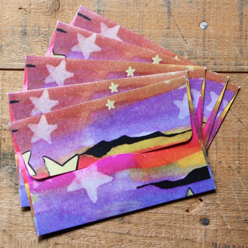 画像2: THE LETTERS ドイツの包装紙封筒 スターB (2)