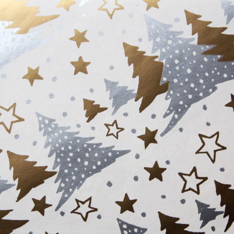 画像4: THE LETTERS ドイツの包装紙封筒 星とツリー (4)