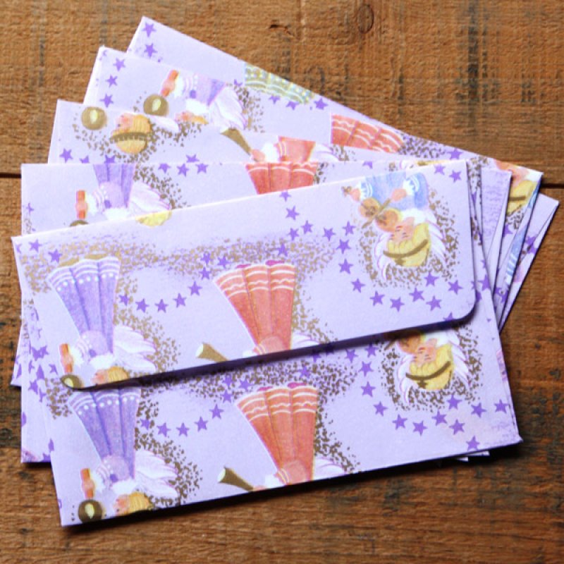 画像2: THE LETTERS ドイツの包装紙封筒 天使の演奏会 (2)