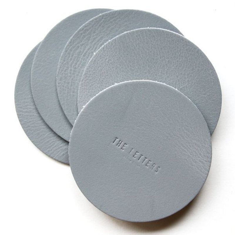 画像5: ★STEP3★ THE LETTERS 本革ハギレシリーズ コースター マル チャームにどうぞ (5)