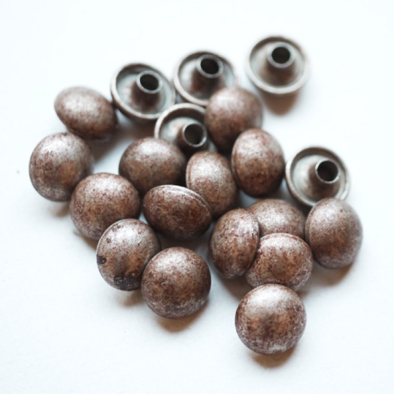 画像2: ★STEP3★ THE LETTERS オリジナル赤錆メッキ 玉カシメ 鋲 (2)