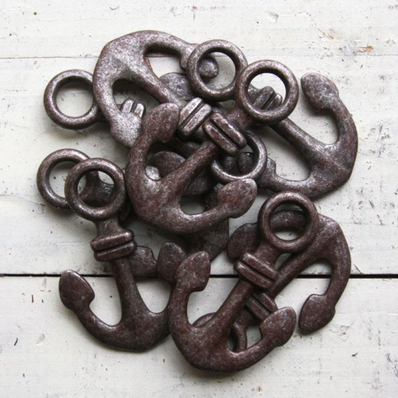 画像2: ★STEP3★ THE LETTERS オリジナル赤錆メッキ トップ　イカリ (2)