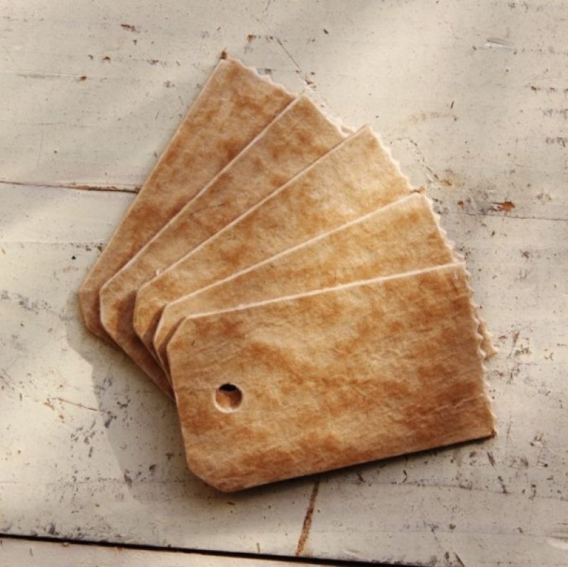 画像2: ★STEP1★THE LETTERS PULP TAG パルプ原紙荷札　S・M・L 5枚入り (2)