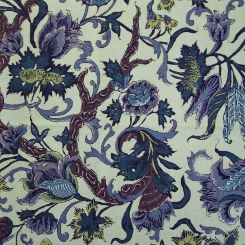 画像1: THE LETTERS ヨーロッパのリネン オランダ　Chintz fabric【Zaan streek】　140×50cm (1)