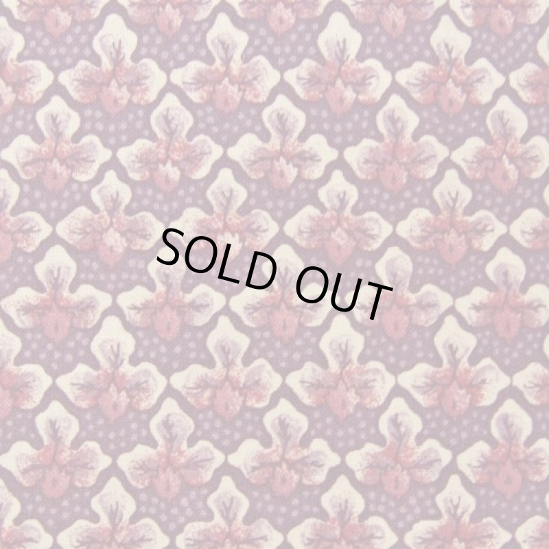 画像4: THE LETTERS ヨーロッパのリネン オランダ　Chintz fabric【Ducth Garden 】PURPLE　140×50cm (4)