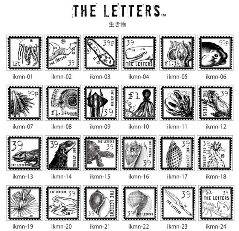 画像2: ★STEP3★THE LETTERS 切手スタンプ 生き物 (2)