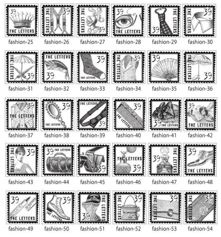 画像3: ★STEP3★THE LETTERS 切手スタンプ ファッション (3)