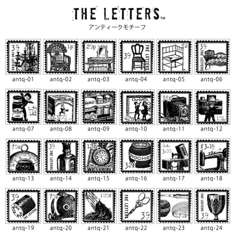 画像3: ★STEP3★THE LETTERS 切手スタンプ アンティークモチーフ (3)
