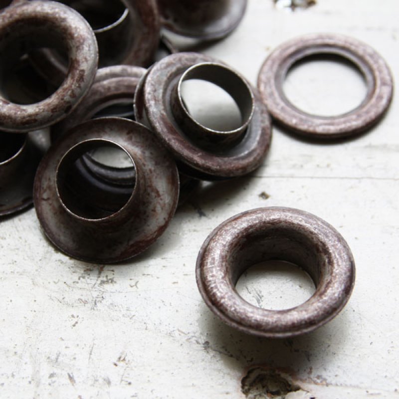 画像3: ★STEP3★ THE LETTERS オリジナル赤錆メッキ アイレット 10個入 ハトメ (3)