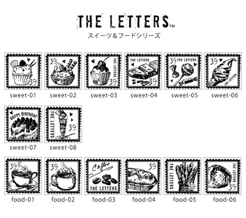 画像2: ★STEP3★THE LETTERS 切手スタンプ スイーツ＆フード (2)