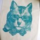 会員限定30%OFF★【CHASE AND WONDER】Sophisticated Cat タオル -インテリジェンスな猫-