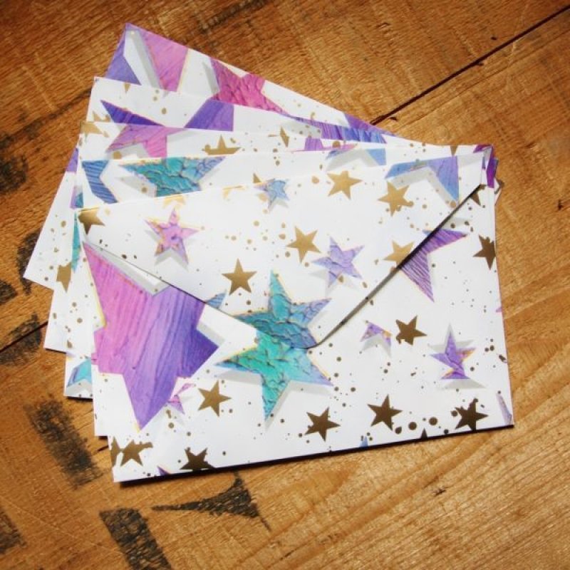 画像2: THE LETTERS ドイツの包装紙封筒 スターC (2)