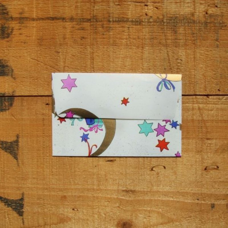 画像3: ドイツの包装紙封筒 星と月とプレゼント (3)