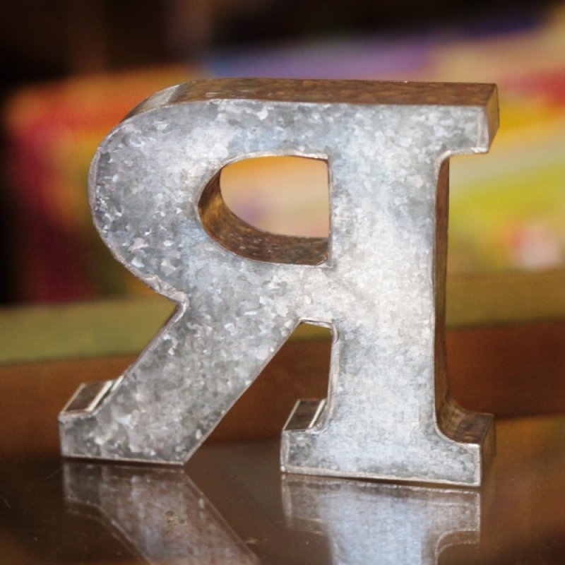 画像3: SALE ブリキのアルファベット　A-Z　イニシャルをディスプレイ (3)