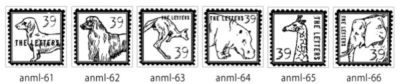 画像4: ★STEP3★THE LETTERS 切手スタンプ 動物 (4)
