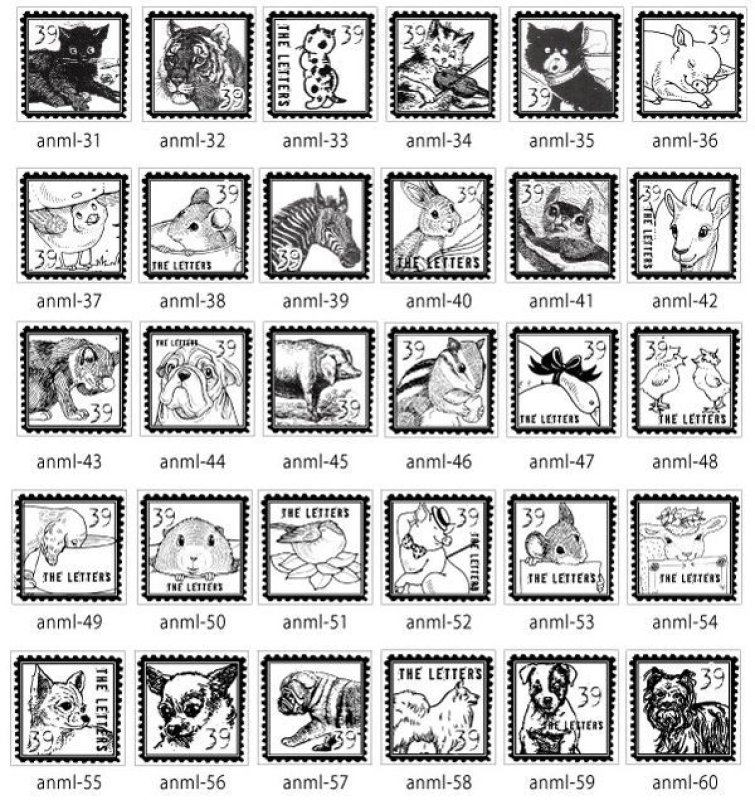 画像3: ★STEP3★THE LETTERS 切手スタンプ 動物 (3)
