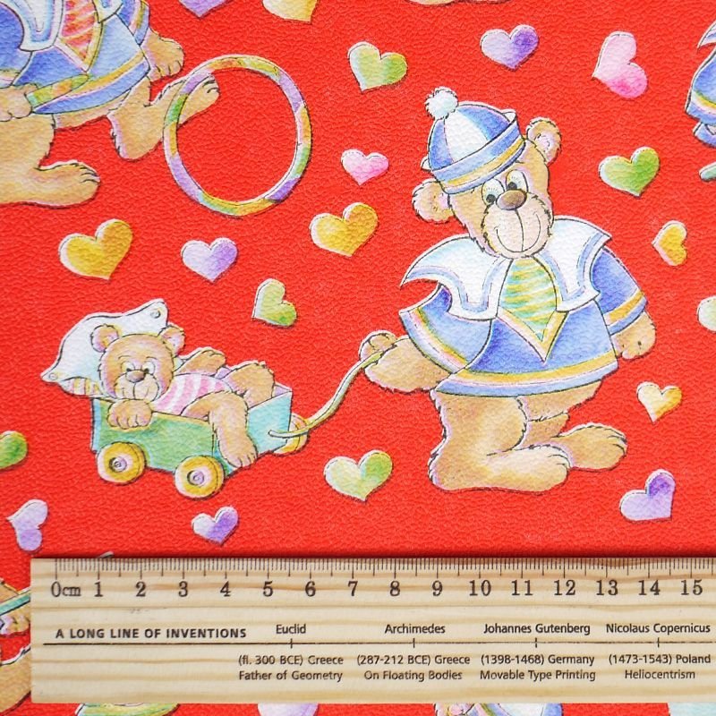 画像2: ドイツのシルキーペーパー ハートとベア (2)