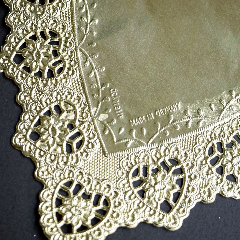 画像3: ドイツのレースペーパーゴールド ハートセット (3)