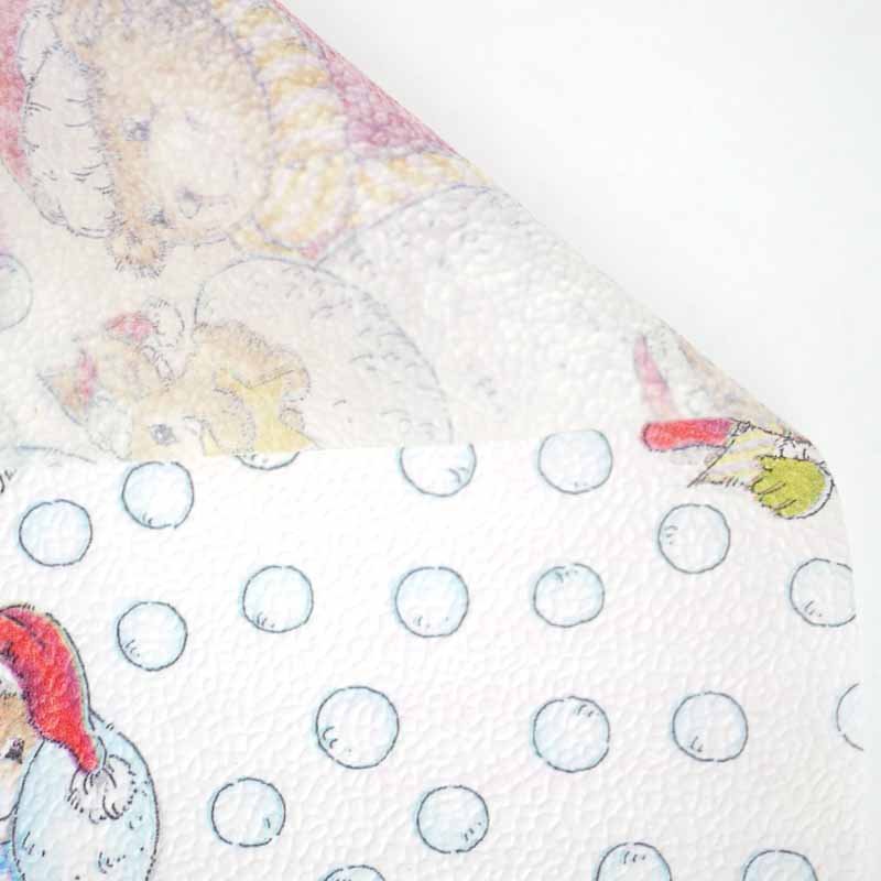 画像3: ドイツのシルキーペーパー テディベアと雪だるまサンタクロース (3)