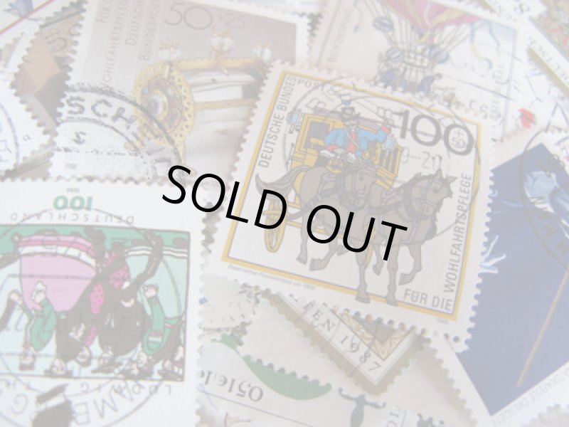 画像1: ★STEP1★ドイツ　キューバ　チェコの切手シリーズ　正方形　10枚セット (1)