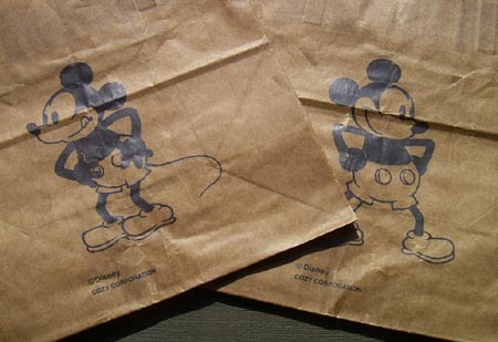 画像: Mickey Mouse ×蝋引き袋