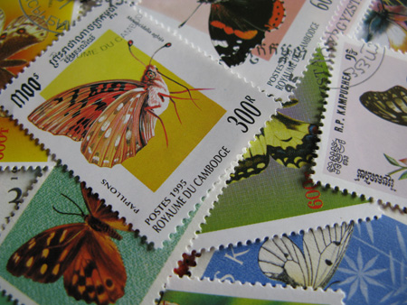 画像: ★STEP1★世界の古切手シリーズ　ちょうちょ 10枚セット