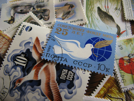 画像1: ★STEP1★世界の古切手シリーズ　鳥 10枚セット