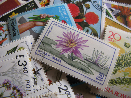 画像: ★STEP1★世界の古切手シリーズ　お花　10枚セット