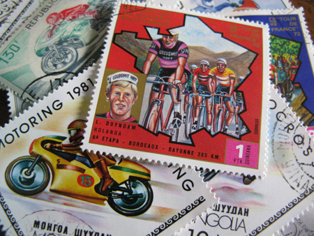画像1: ★STEP1★世界の古切手シリーズ　自転車　バイク 10枚セット