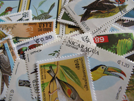 画像: ★STEP1★世界の古切手シリーズ　鳥 10枚セット