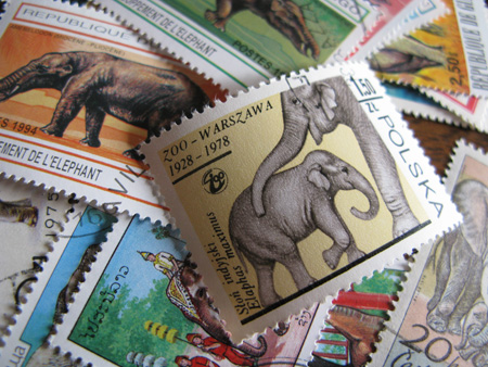 画像: ★STEP1★世界の古切手シリーズ　ゾウ　10枚セット
