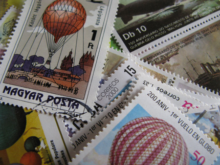 画像: ★STEP1★世界の古切手シリーズ　気球　10枚セット