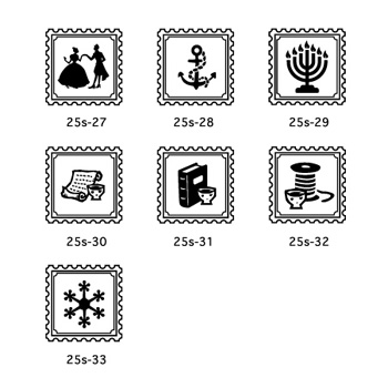 画像: シーリング　モチーフ　切手枠　蝋台
